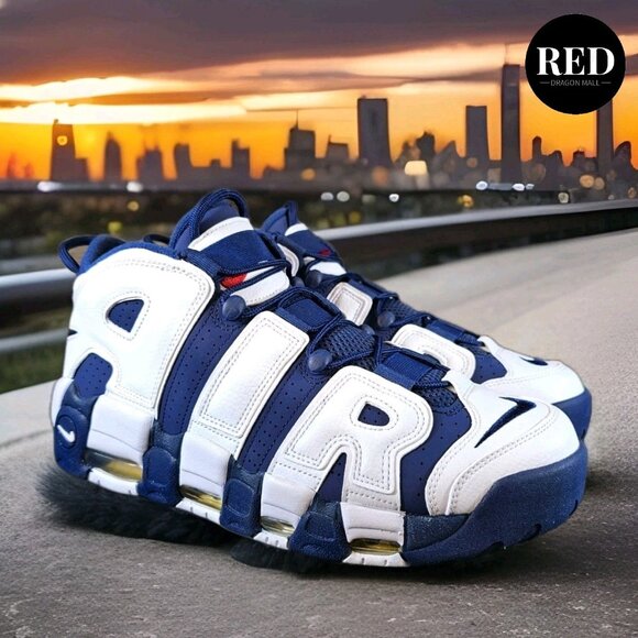 Nike Air More Uptempo 96 Shoes Olympic 2024 Navy White FQ8182-100 - Men\'s Sz 12 main image 11